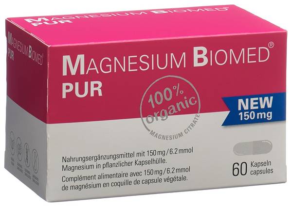 MAGNESIUM BIOMED PUR KAPS 150 MG 60 STK