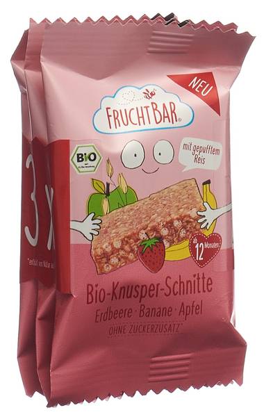 FRUCHTBAR KNUSPER SCHNITTE BIO ERDB BANA 3 X 23 G