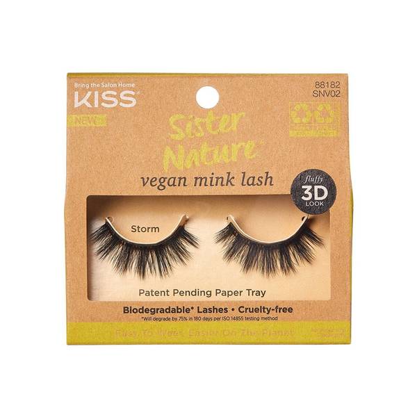 KISS SISTER NATURE VEGAN MINK LASHES STORM (N)