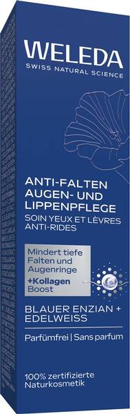WELEDA AUGEN&LIPPEN ANTI-FALTEN BL ENZ&EDELW 10 ML