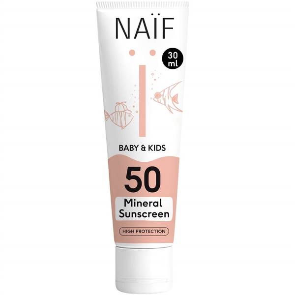 NAIF BABY&KIDS MINERAL SUNSCREEN SPF50 30 ML