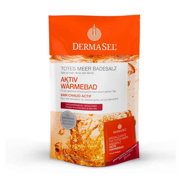 DERMASEL BADESALZ AKTIV WÄRME +20ML 400 G