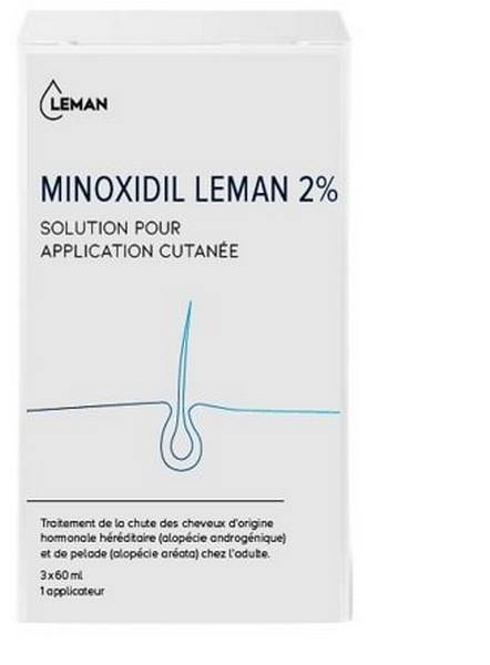 MINOXIDIL LEMAN 2% LÖS 20 MG/ML 3 FL 60 ML