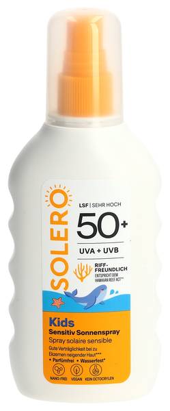 SOLERO KIDS SENSITIV SONNENSPRAY SPF50+ 200 ML