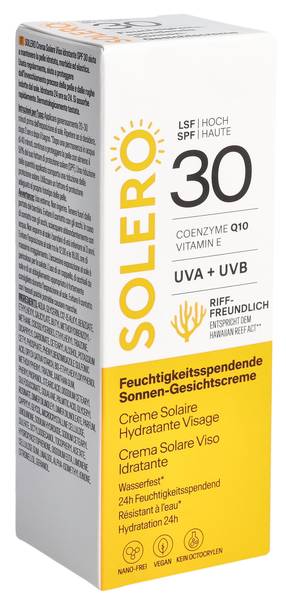 SOLERO SONNEN-GESICHTSCREME FEUCHTIGK SPF30 50 ML