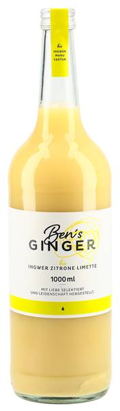 BEN S GINGER INGW-ZITR-LIM KONZ OZ BIO FL 1000 ML