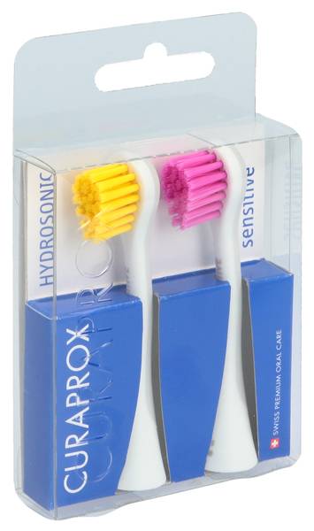 CURAPROX HYDROSONIC ERSATZBÜ SE GELB-PINK 1 PAAR