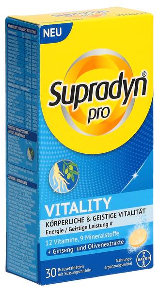 SUPRADYN PRO VITALITY BRAUSETABL 30 STK