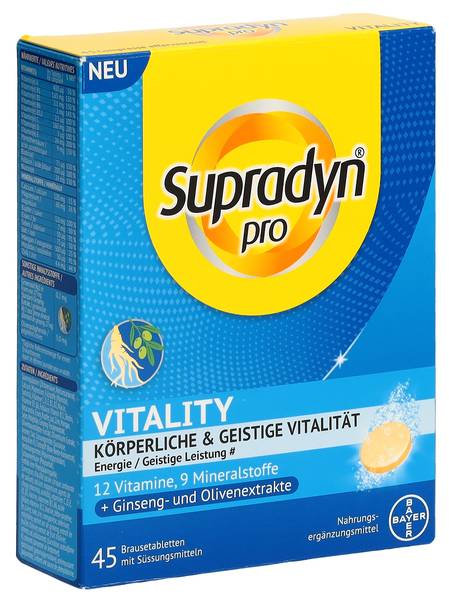SUPRADYN PRO VITALITY BRAUSETABL 45 STK