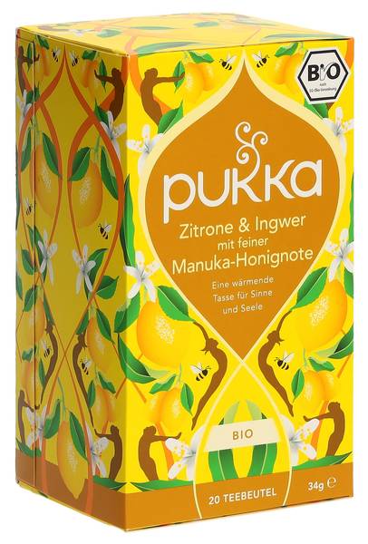 PUKKA ZIT INGWER & MANUKA HONIG TEE BIO DE 20 STK