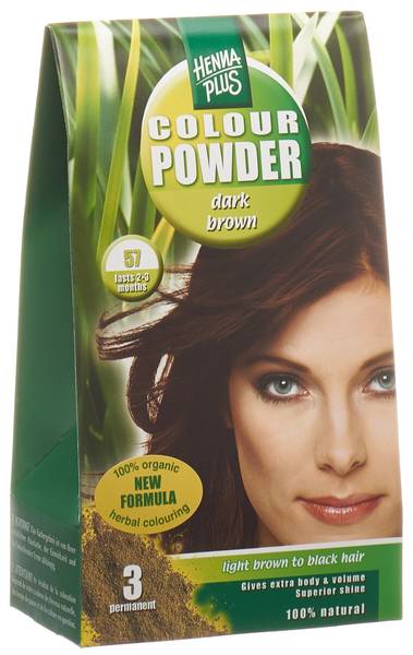 HENNA PLUS COLOUR POWDER 57 BRAUN 100 G