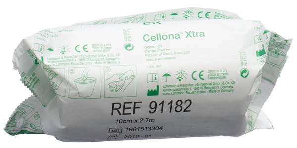 CELLONA XTRA GIPSBINDEN 2.75MX10CM WEISS 60 STK