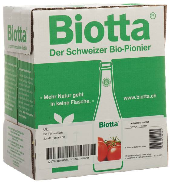 BIOTTA TOMATE BIO 6 FL 5 DL