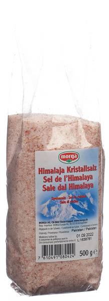 MORGA HIMALAYA KRISTALLSALZ BTL 500 G