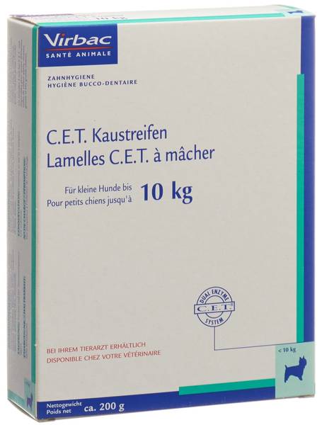 CET ZAHNHYGIENE KAUSTREIFEN HUNDE -10KG 200 G
