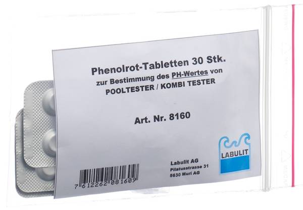 LABULIT POOLTESTER ERSATZTABLETTE PHENOLROT 30 STK