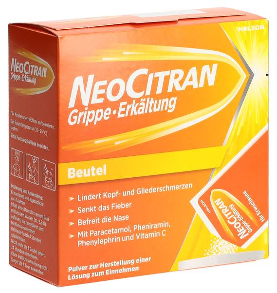 NEOCITRAN GRIPPE ERKÄLTUNG PLV ERW BTL 12 STK