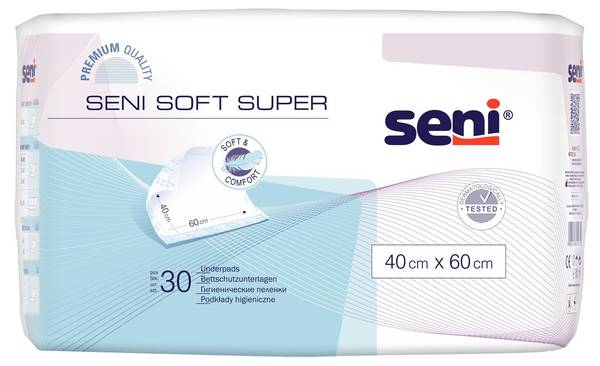 SENI SOFT SUPER BETTSCHUTZ 40X60CM 30 STK
