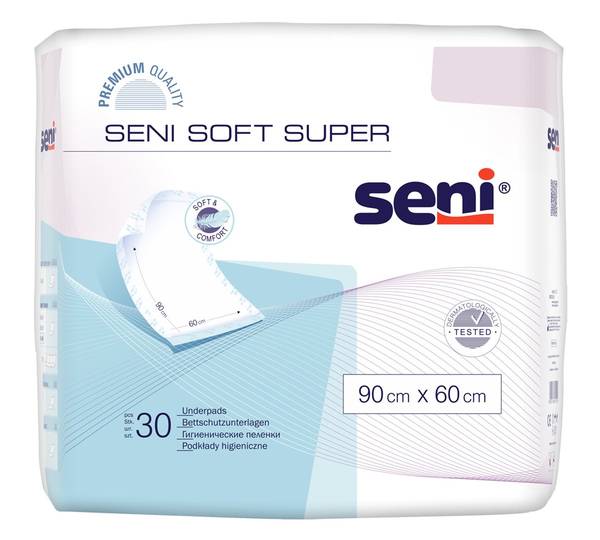SENI SOFT SUPER BETTSCHUTZ 90X60CM 30 STK