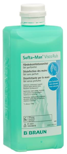 SOFTA-MAN VISCORUB HÄNDEDESINF FL 500 ML