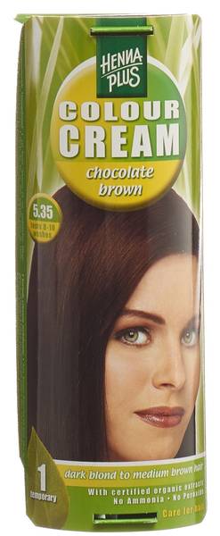 HENNA PLUS COLOUR CREAM 5.35 CHOCOLAT BRAUN 60 ML