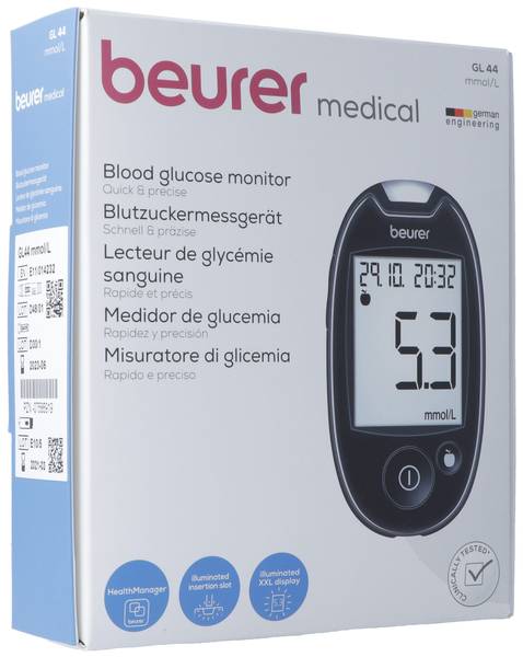 BEURER BLUTZUCKERMESSGERÄT EASY TO USE GL44 MMOL/L