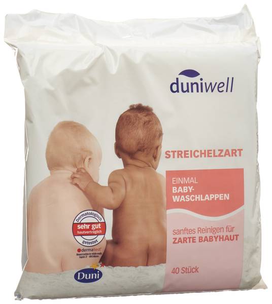 DUNIWELL BABY WASCHLAPPEN 40 STK