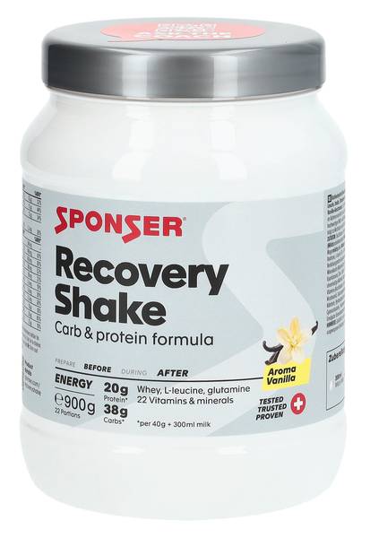 SPONSER RECOVERY SHAKE PLV VANILLE DS 900 G
