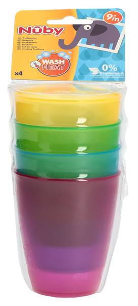 NUBY TRINKBECHER SET 300ML MIKROWELLEN GEEIG 4STK