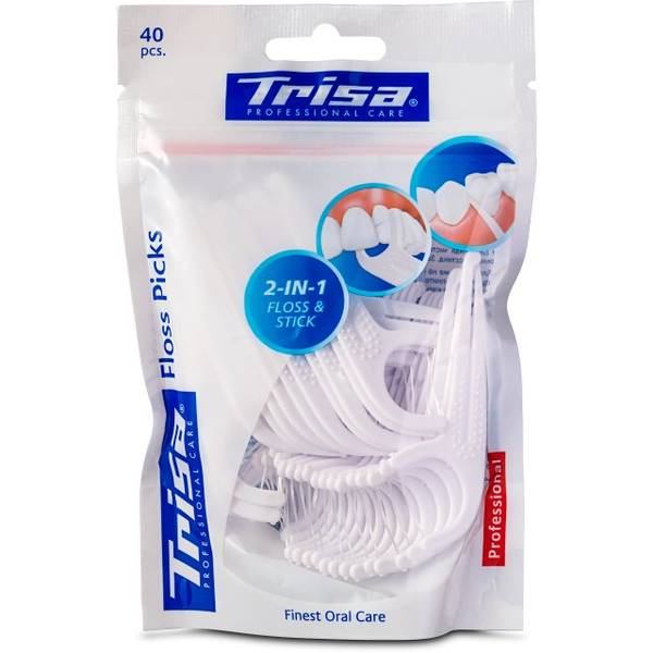 TRISA FLOSS PICKS PROFESSIONAL 40 STK