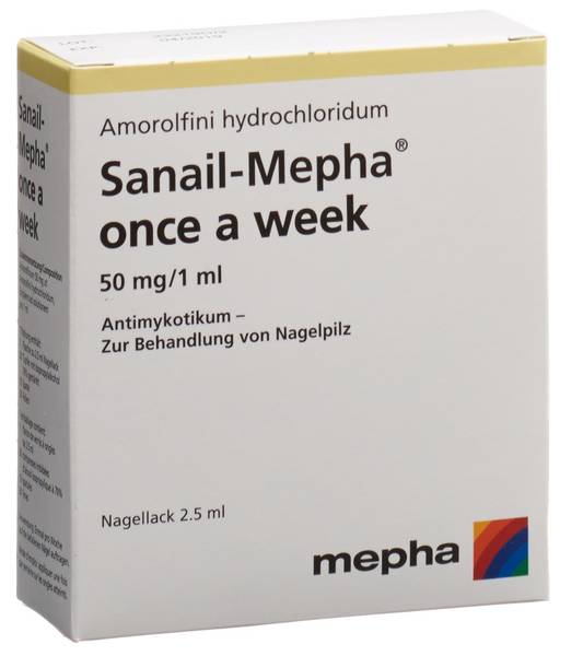 SANAIL MEPHA ONCE A WEEK NAGELLACK 50 MG/ML 2.5 ML