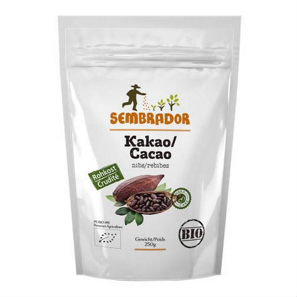 SEMBRADOR KAKAO NIBS FAIRTRADE BIO BTL 250 G