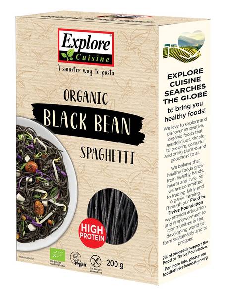 EXPLORE CUISINE SPAGHETTI SCHWARZE BOHNE BIO 200 G