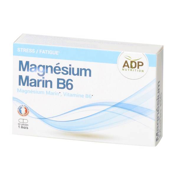 ADP MAGNÉSIUM MARIN B6 GÉLULES DS 60 STK