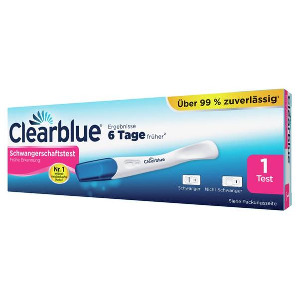 CLEARBLUE SCHWANGERSCHAFTSTEST FRÜHE ERKENNUNG