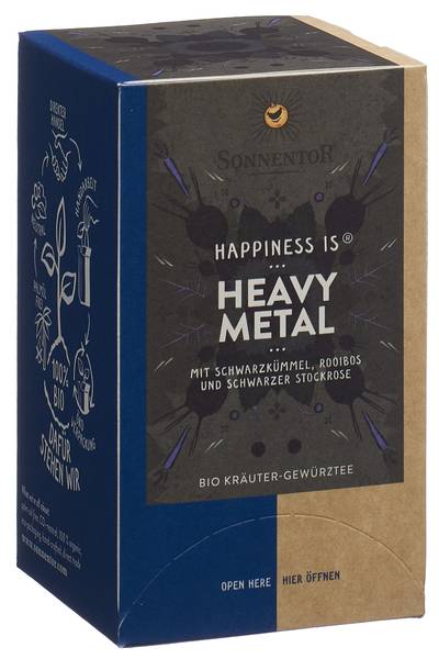 SONNENTOR HAPPINESS IS HEAVY METAL TEE BIO 18 STK