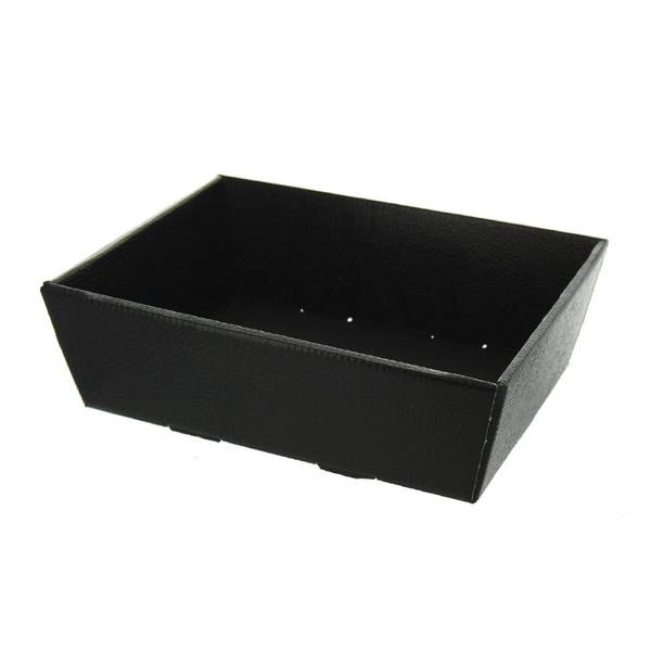 HERBORISTERIA GESCHENKKORB 23X17X8CM PELLE SCHWARZ