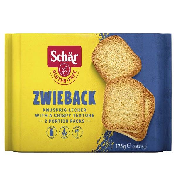 SCHÄR ZWIEBACK GLUTENFREI 175 G