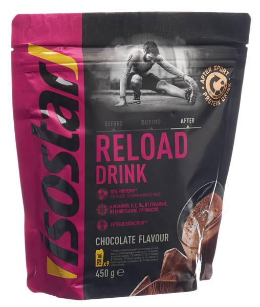 ISOSTAR RELOAD DRINK PLV SCHOKOLADE BTL 450 G