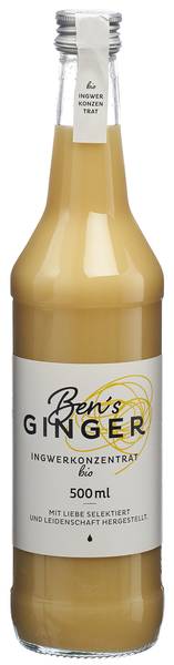 BEN S GINGER INGWERKONZENTRAT BIO FL SMALL 500 ML
