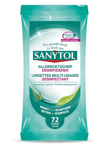 SANYTOL ALLZWECKTÜCHER DESINFIZIERER 72 STK