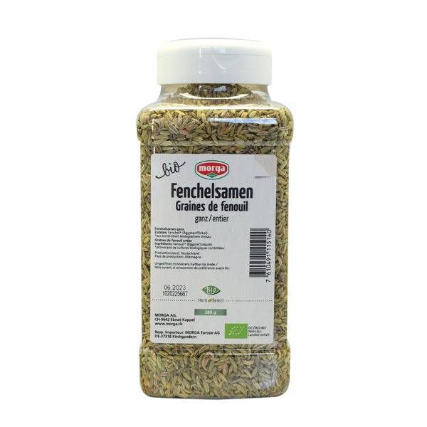 MORGA GEWÜRZ FENCHELSAMEN GANZ BIO DS 380 G