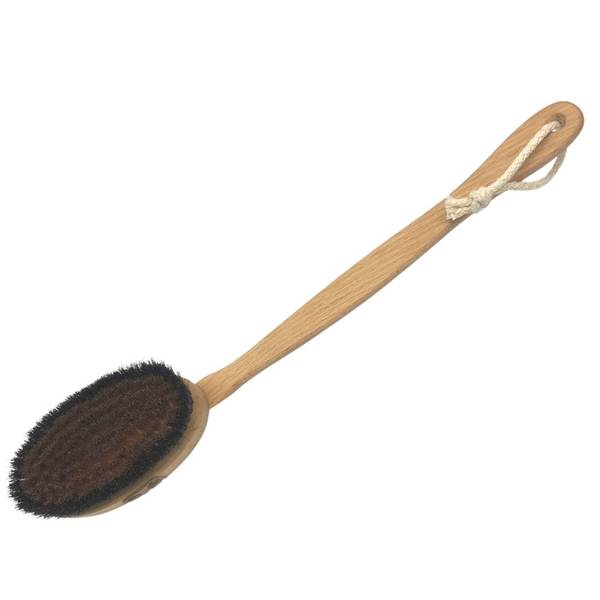 HERBA BADEBÜRSTE BRONZEDRAHT ROSSHAAR BUCHE