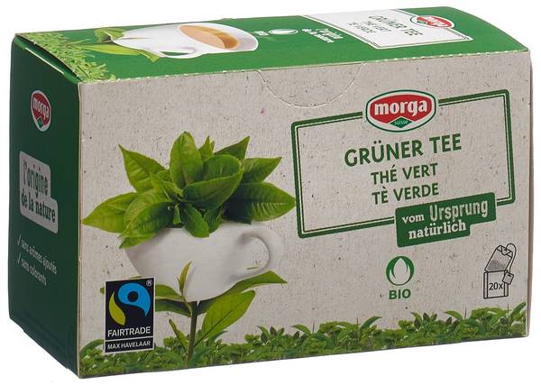 MORGA GRÜNER TEE M/H BIO FAIRTRADE KNOSPE 20 STK