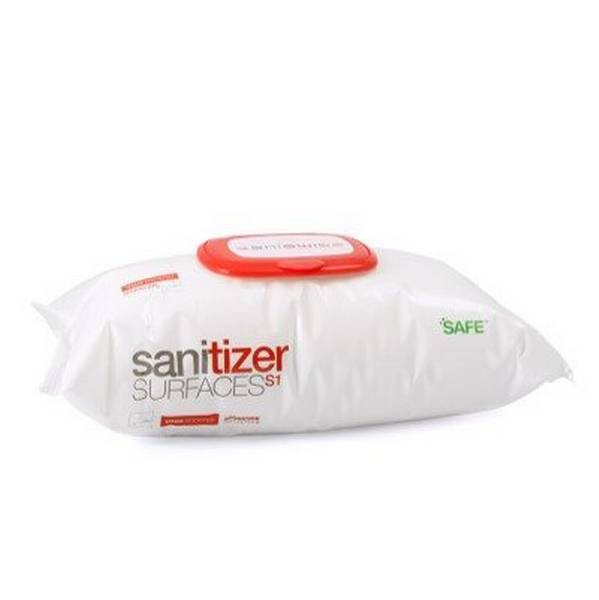 SANISWISS SANITIZER SURFACES S1 WIPES 100 STK