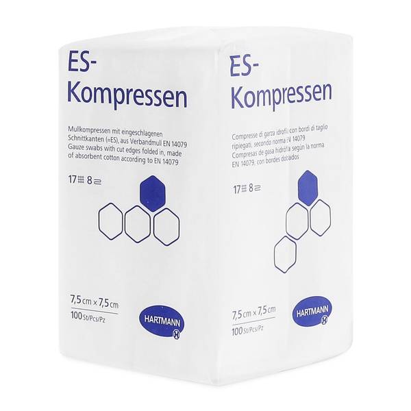 HARTMANN ES-KOMPRESSEN 8FACH 5X5CM 100 STK