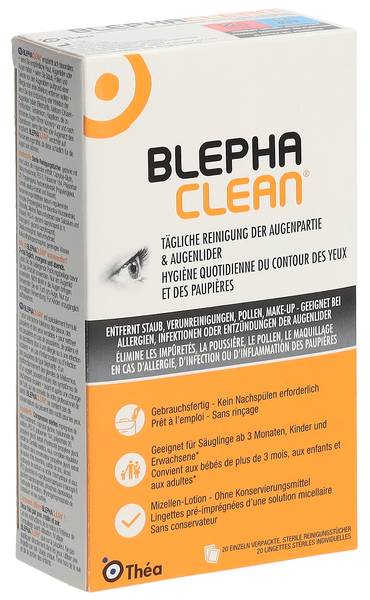 BLEPHACLEAN REINIGUNGSTÜCH STER EINZ VERP 20 STK