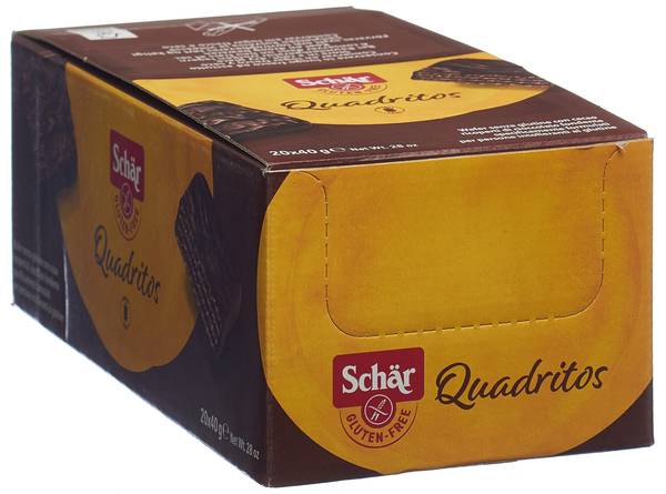 SCHÄR QUADRITOS GLUTENFREI 20 X 40 G