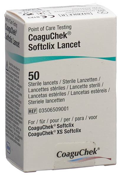 COAGUCHEK XS SOFTCLIX LANZETTEN 50 STK