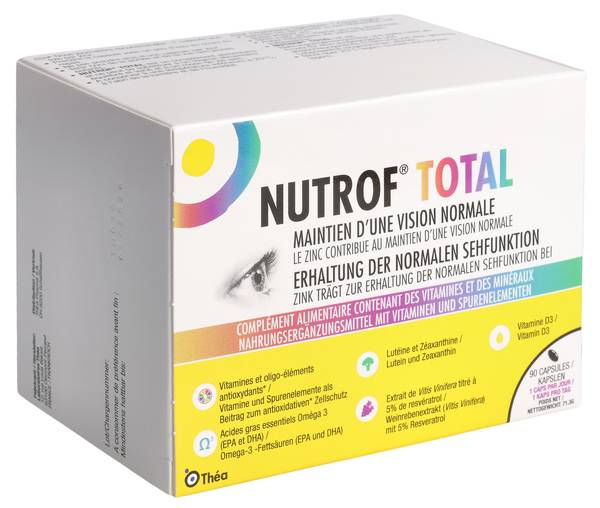 NUTROF TOTAL VIT SPUREN OMEGA 3 KAPS VIT D3 90 STK